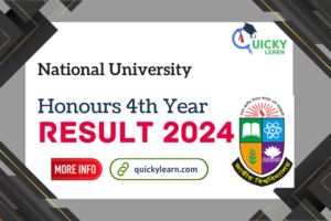 Read more about the article NU Honours 4th Year Result 2024 with CGPA