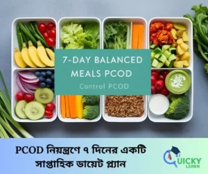 Read more about the article PCOD নিয়ন্ত্রণে ৭ দিনের একটি সাপ্তাহিক ডায়েট প্ল্যান