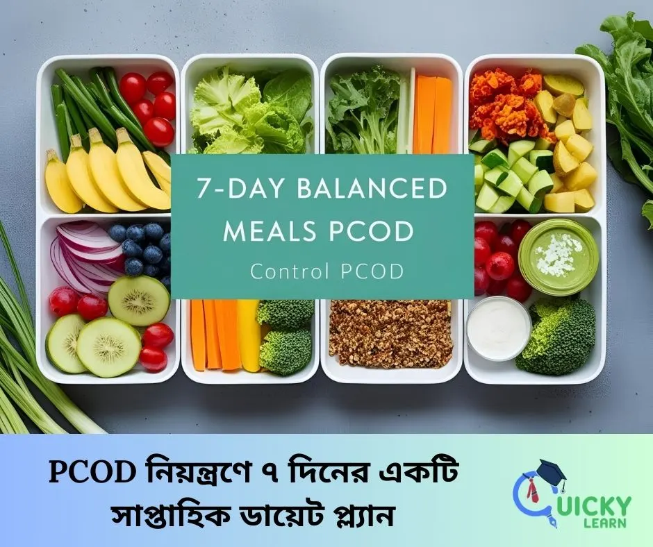 You are currently viewing PCOD নিয়ন্ত্রণে ৭ দিনের একটি সাপ্তাহিক ডায়েট প্ল্যান